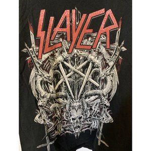 SLAYER Heavy Metal‎ Rock t shirt Men's Sz XL Black Red 2012